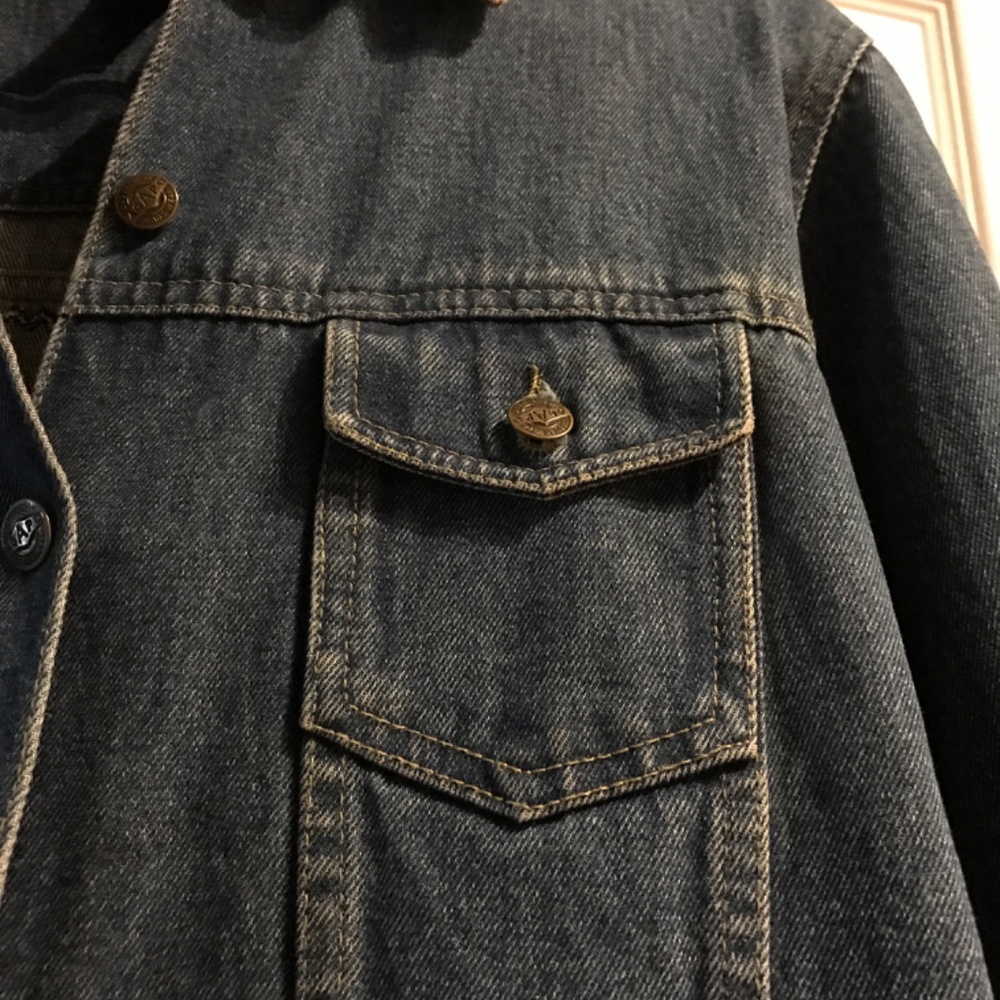 Denim Jean Jacket Cheetah Print Large Designer Boutique Final Sale - Picture 15 of 16
